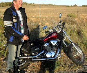 Driewiel-motorfiets vir Kobus